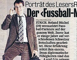 Portrait vom Fussballmanager Roland Rino B&uuml;chel im Blick