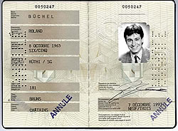 Dienstpass des EDA von Roland Büchel