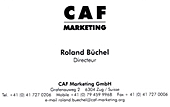 Visitenkarte CAF Roland Rino B&uuml;chel