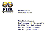 Visitenkarte Roland Rino B&uuml;chel FIFA