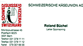 Visitenkarte Schweizerische K&auml;seunion AG Roland Rino B&uuml;chel