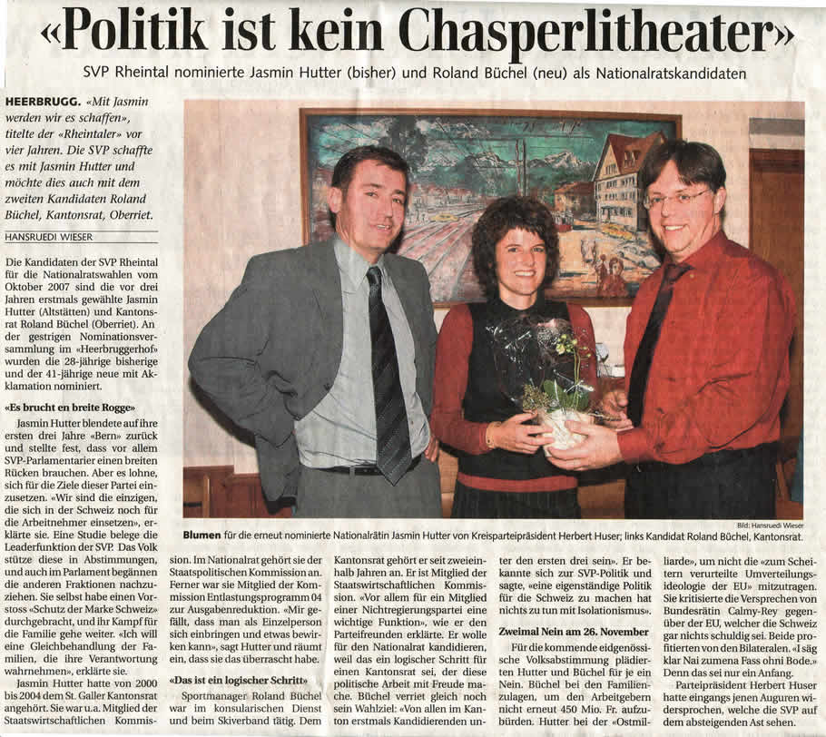 Politik ist kein Chasperlitheater