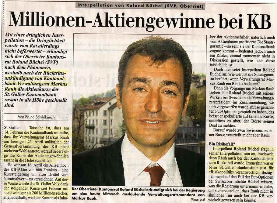 Millionen-Aktiengewinne bei KB