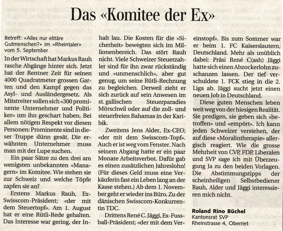 Das Komitee der Ex