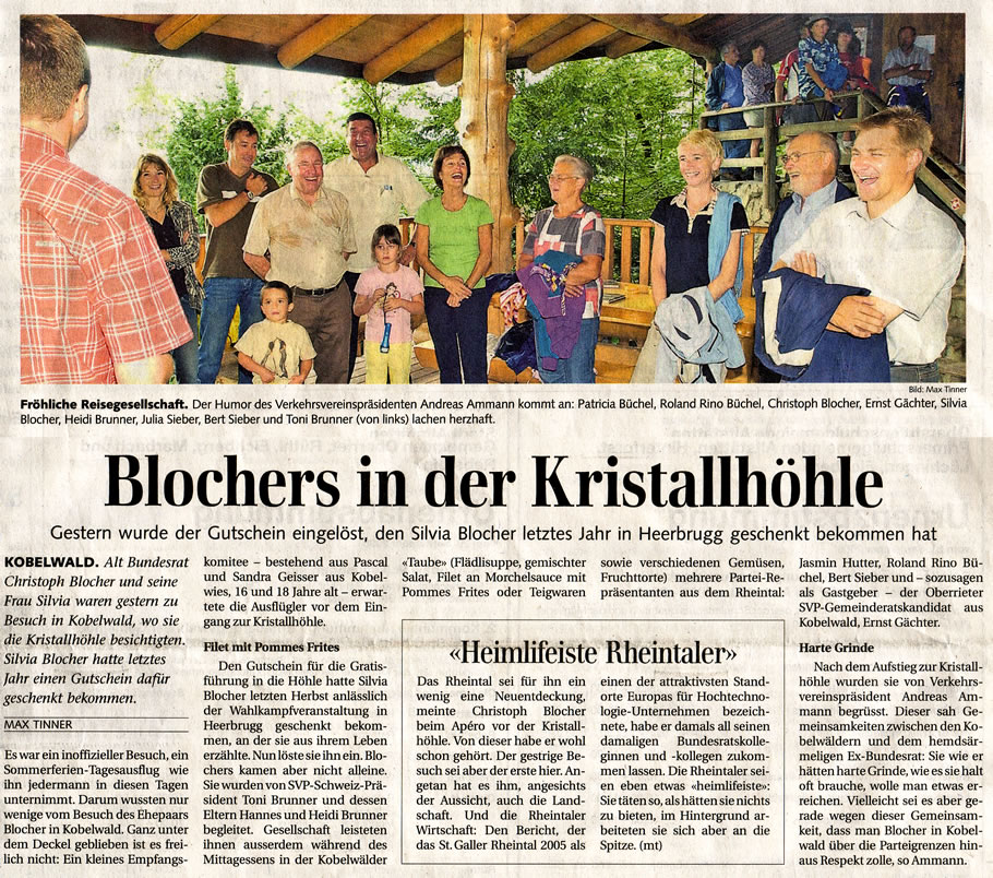 Blochers in der Kirstallhöhle