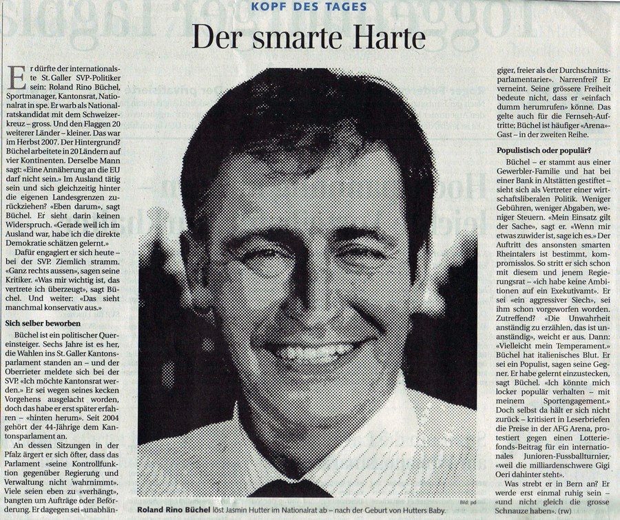 Kopf des Tages: Der smarte Harte