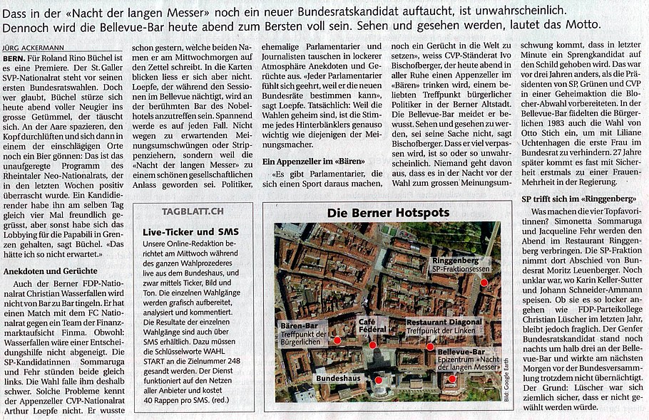 Das Tagblatt: Nacht der langen Messer