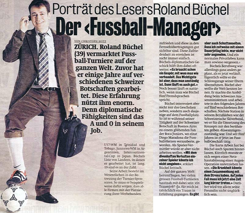 Der Fussball-Manager - Blick vom 12. März 2005