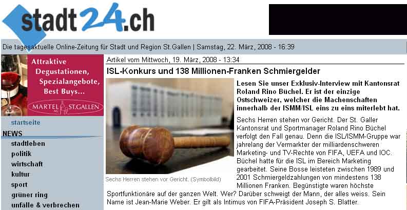 ISL Konkurs. Stadt24.ch ISL Konkurs. Stadt24.ch