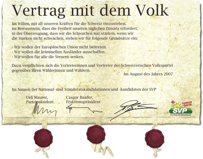 Roland Rino Büchel: Vertrag mit dem Volk Roland Rino Büchel: Vertrag mit dem Volk