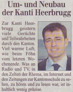 Um- und Neubau der Kanti Heerbrugg