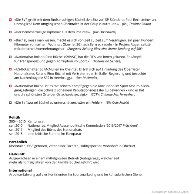 Flyer Roland Rino Büchel 2019