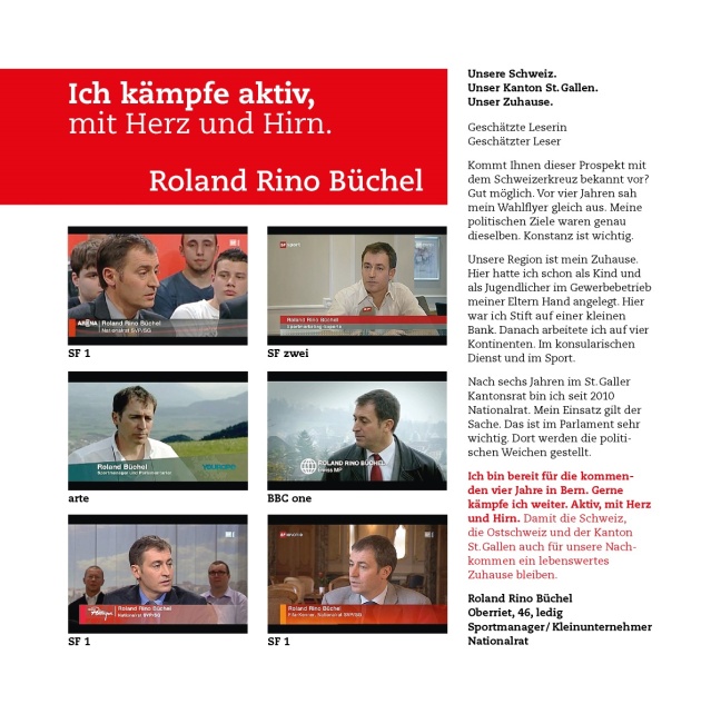 Flyer Roland Rino Büchel 2011