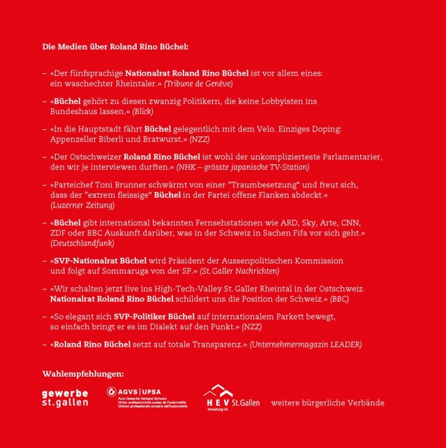 Flyer Roland Rino Büchel 2015