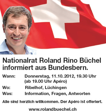 Roland Rino Büchel berichtet aus Bundesbern