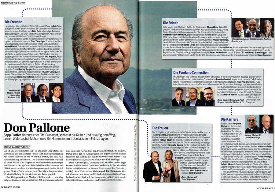 Sepp Blatter: Freunde und Feinde (BILANZ)